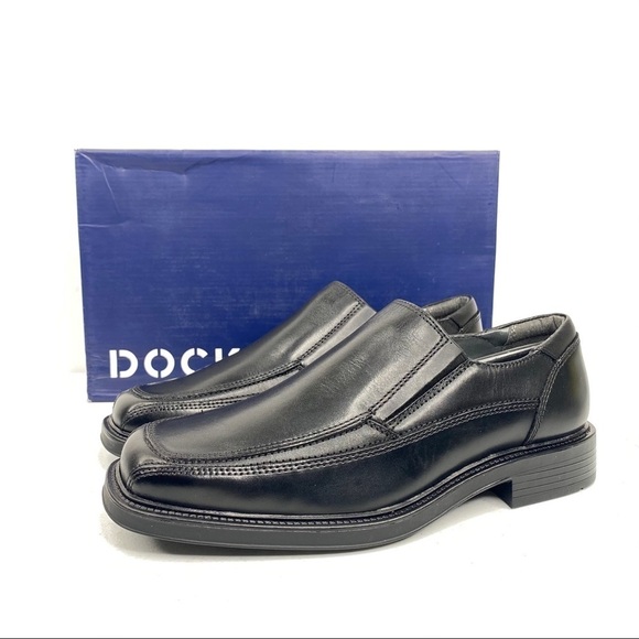 DOCKERS Proposal Black Leather Dress Shoes - Picture 2 of 11